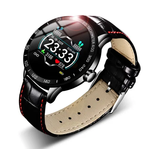 Color: Belt black A - Compatible with Apple , K7 Full Round Screen Smart Bracelet