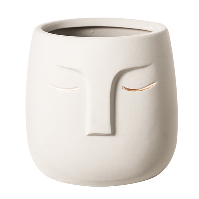 Unique Nordic Abstract Flower Pot – Modern Minimalist Plant Holder – Home Decor