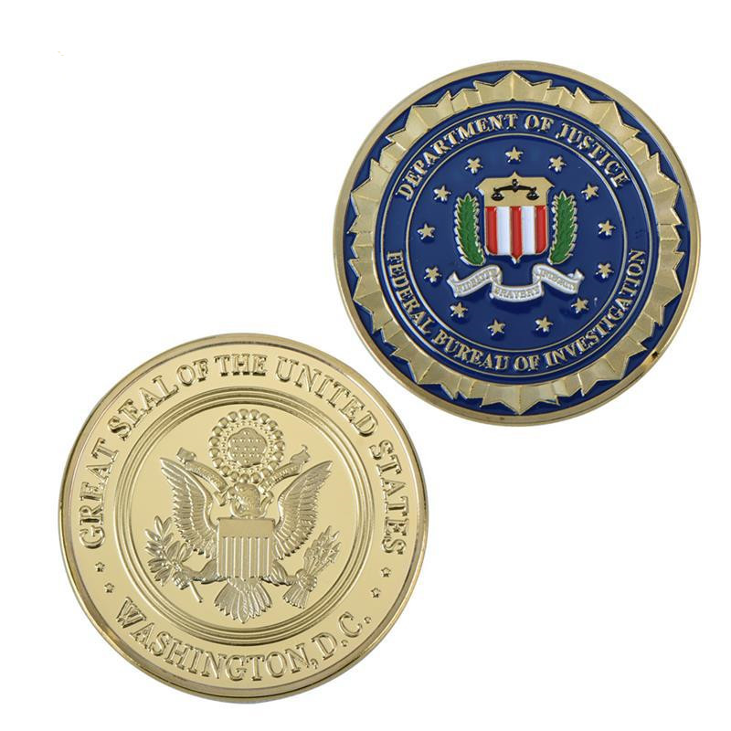 Department of Justice FBI Metal Commemorative Coin - CJdropshipping