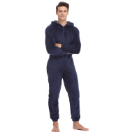 Men's autumn and winter warmth one-piece pajamas