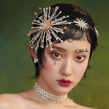 Bridal Rhinestone Headband Hairband Wedding Wedding Hair Accessories—1