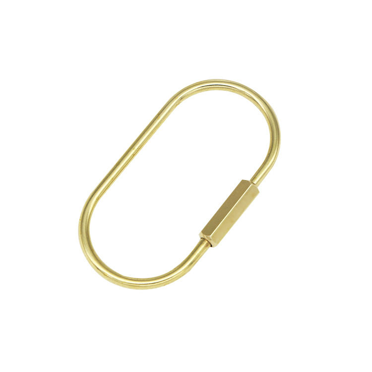 Brass U-shaped handmade keychain - CJdropshipping