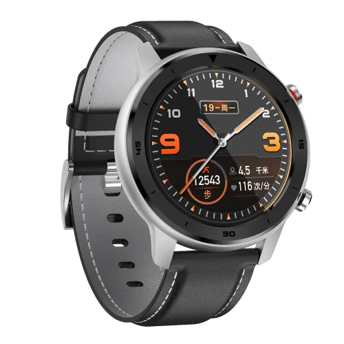 Color: Silver black - DT78 Smart Sports Watch IP68 Waterproof