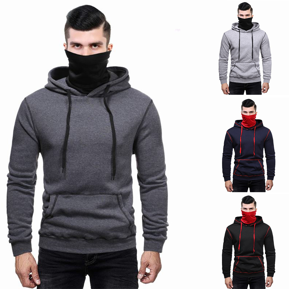 Masked turtleneck hoodie - CJdropshipping