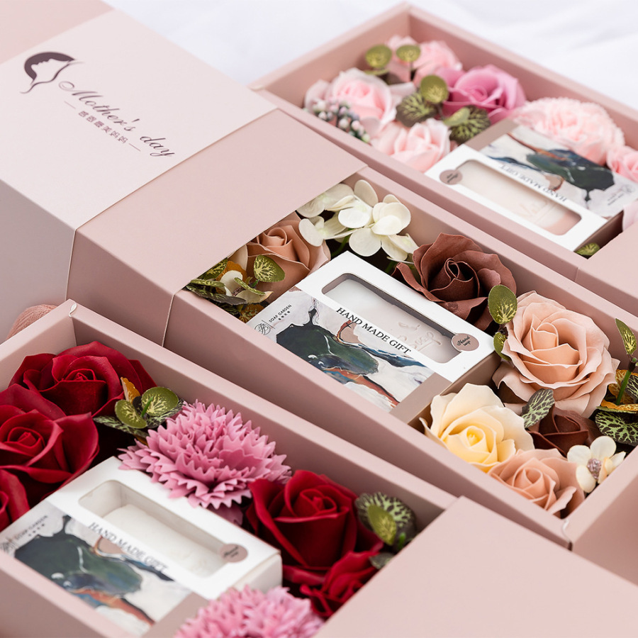 Rose Flower Soap Flower Gift Box for valentine's day dropshipping