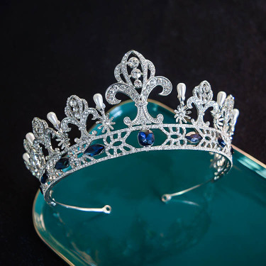Bridal Crown European Queen Retro Crystal Hair Accessories—6