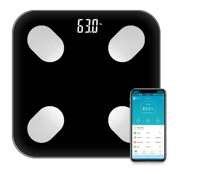 Bluetooth smart body fat scale electronic scale weight body scale ...