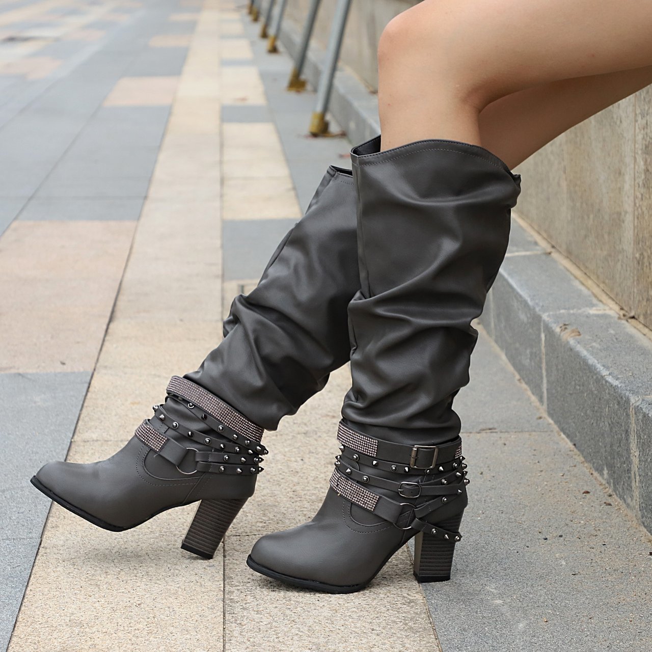 High heeled and high heeled Knight boots - CJdropshipping