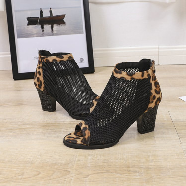 Thick leopard female sandals—4