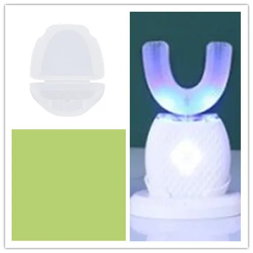 Color: SETA - Smart Electric Toothbrush USB Rechargeable U-shaped Tooth