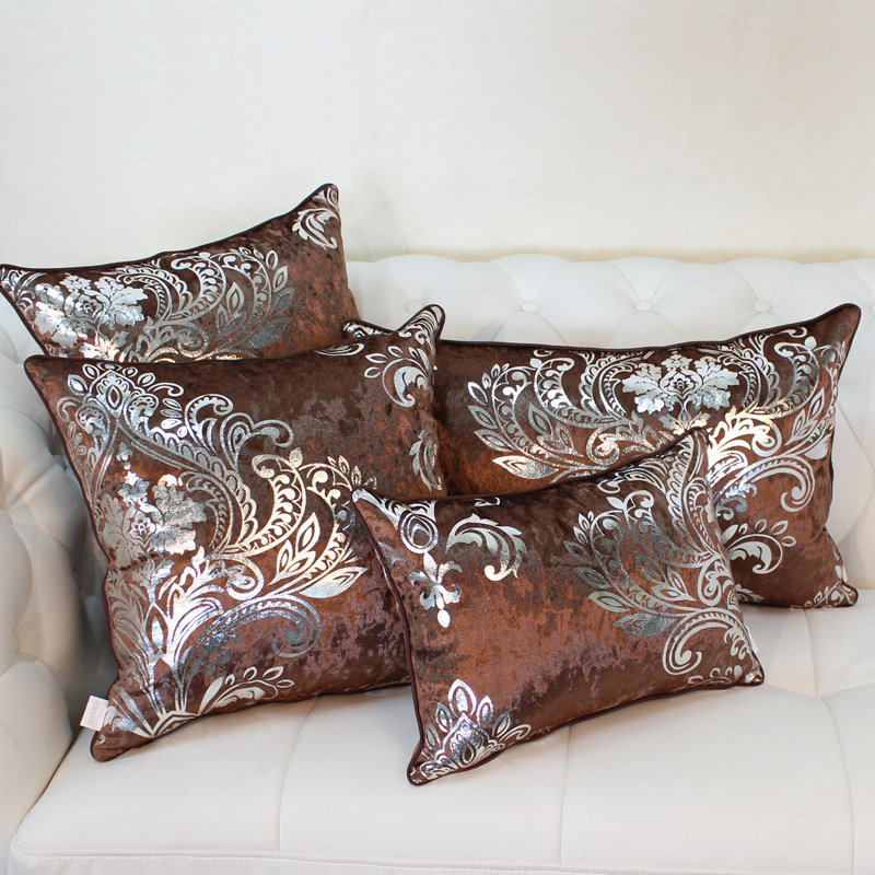 European Style Velvet Hot Silver Cushion Cover Cushion CJdropshipping