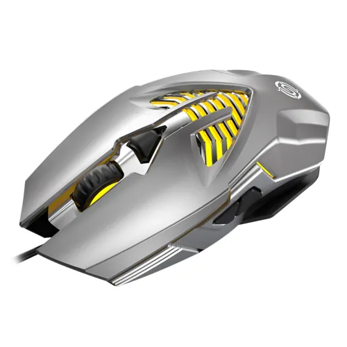 Color: Q1 silver grey 6D - Office Gaming Computer Usb Wired Mouse