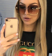 Metal frame bee decorative sunglasses trend street shooting personality progressive ocean film sunglasses female