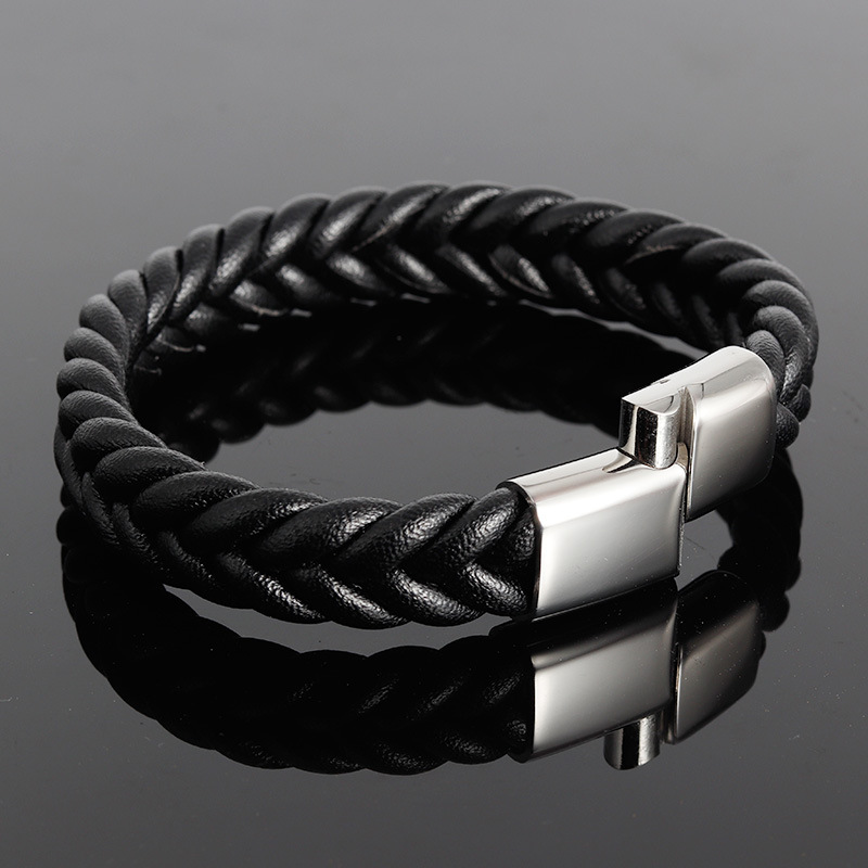 Leather braided bracelet CJdropshipping