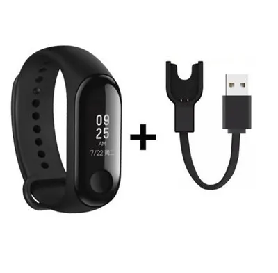 style: Add charging cable - Global Version Xiaomi mi band 3 Fitness Tracker Smart Bracelet 0.78 OLED Touch Screen 50M Waterproof miband 3 Xiomi band 3
