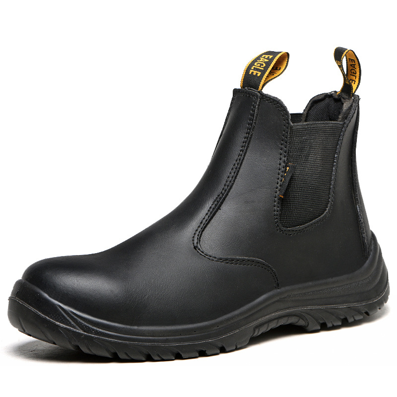 Leather safety shoes boots safety work shoes - CJdropshipping
