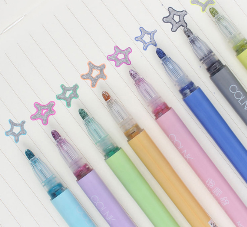 High-gloss Color Marker Silver Outline Marker - CJdropshipping