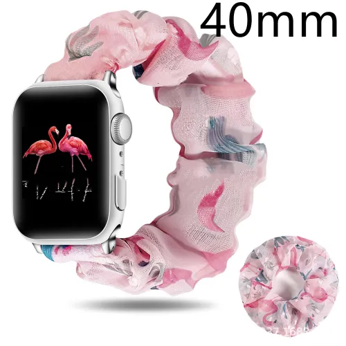 Color: Flamingo pink40mm - Hair Tie Strap Calico Hair Tie