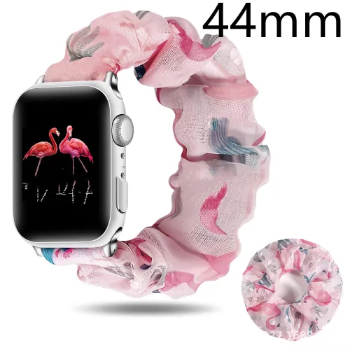 Color: Flamingo pink44mm - Hair Tie Strap Calico Hair Tie