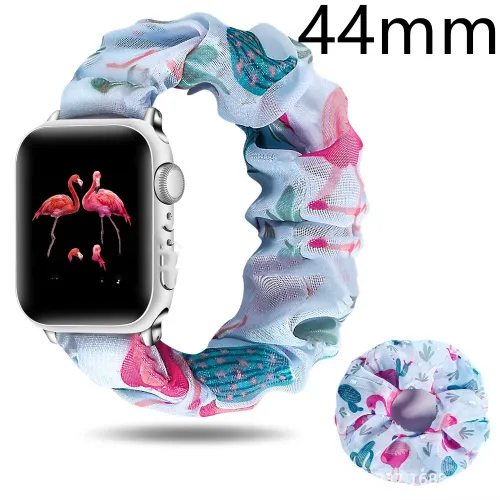 Color: Flamingo blue44mm - Hair Tie Strap Calico Hair Tie