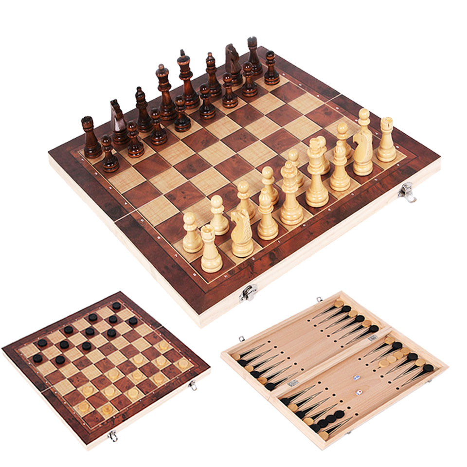 3 in 1 Backgammon Chess Set, New Design, Travel Chess Set, Board Material, Entertainment, Christmas Gift I64