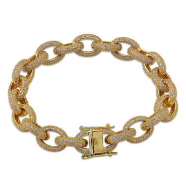 Iced out Twisted Bracelet—5