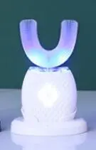 Color: White - Smart Electric Toothbrush USB Rechargeable U-shaped Tooth