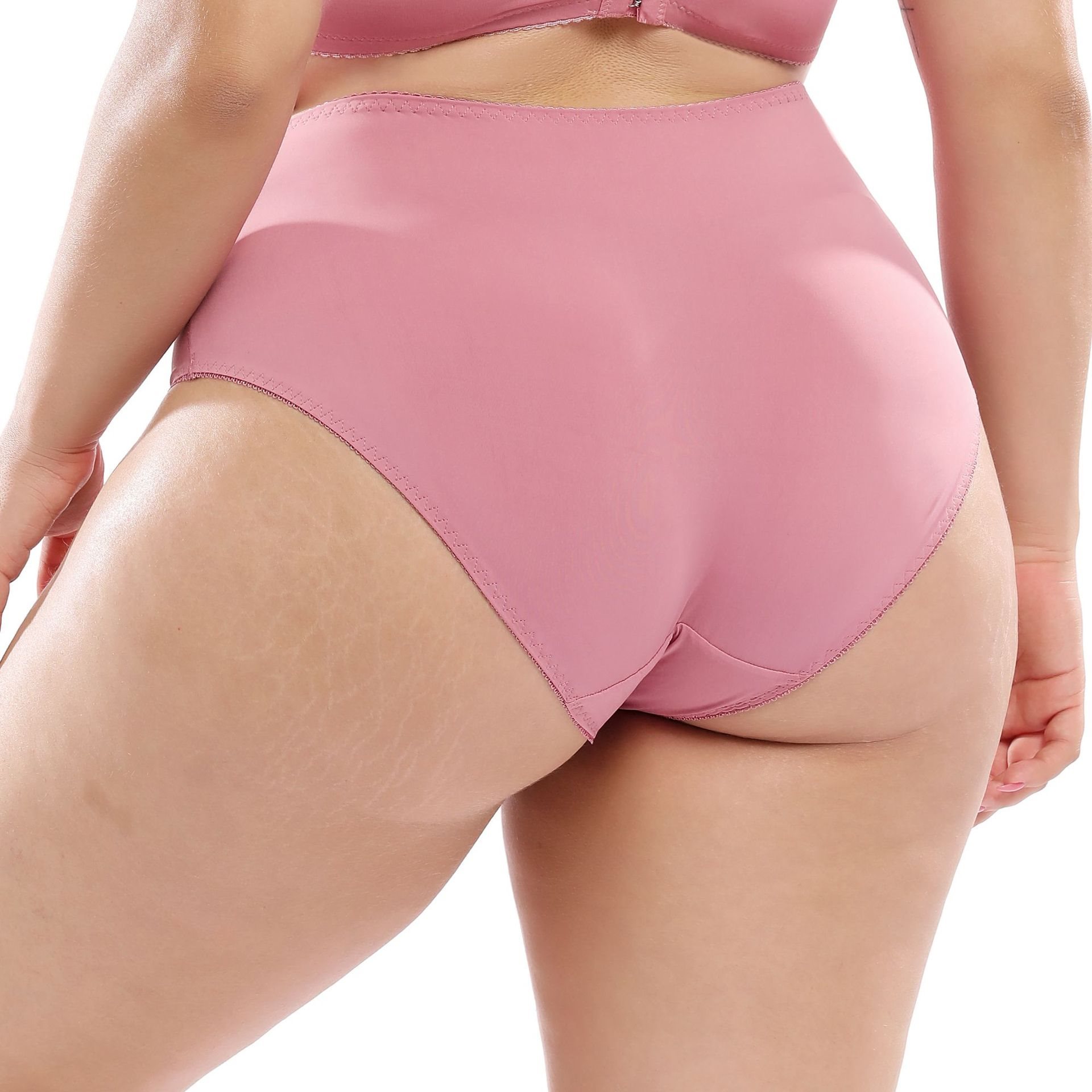 Plus-size women's underwear cute lace high waist briefs