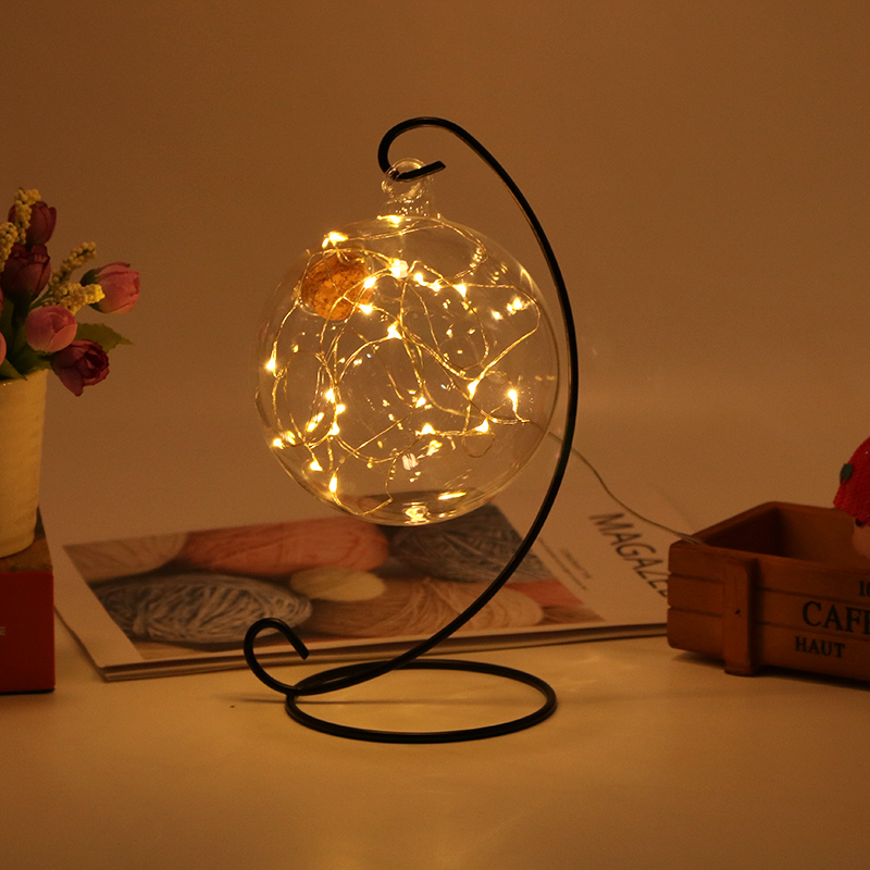 Button Battery Powered Cork Copper Wire Lights