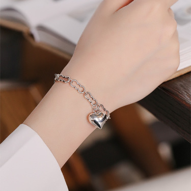 Sweet And Cool Girl Love Chain Bracelet—2