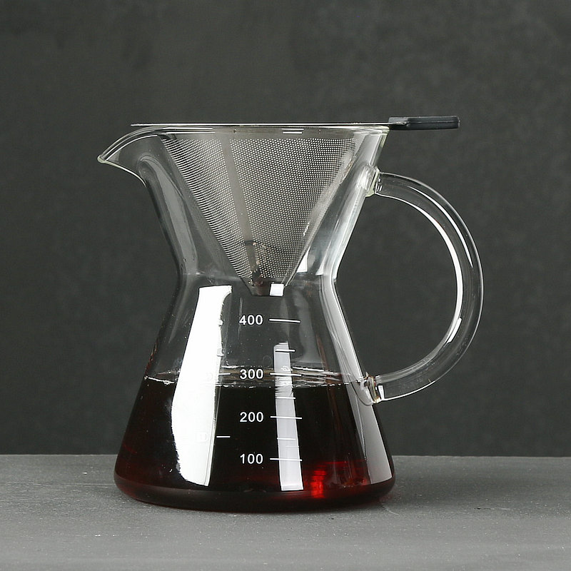 400ml Glass Hand Coffee Maker