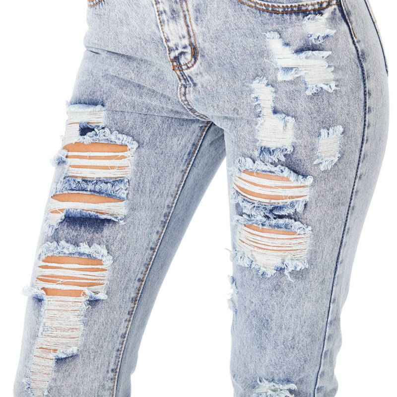 Jeans Women's Ripped Spring Casual Loose Jeans