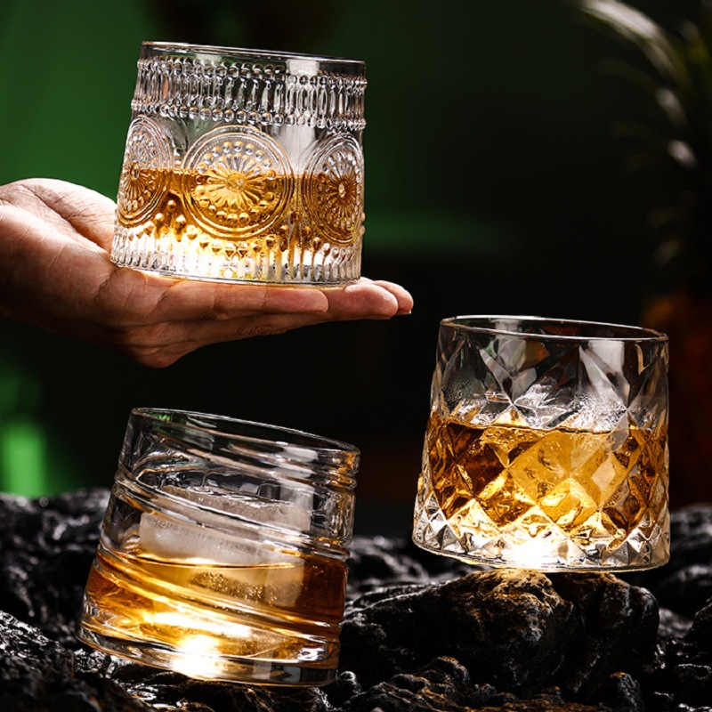 Rotating Whisky Glass, Whiskey Scotch Bourbon Crystal - CJdropshipping