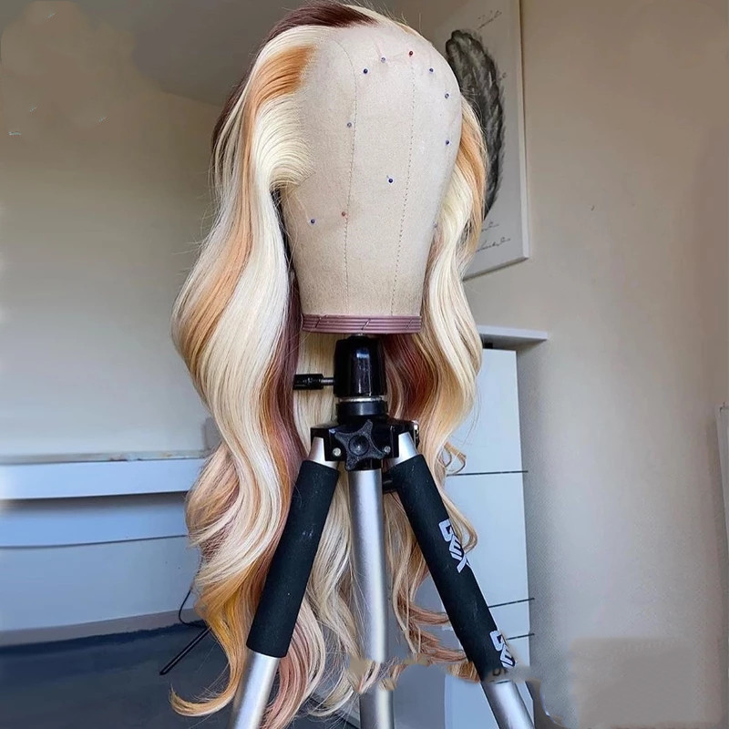 Body Wave Lace Front Wig Blonde With Highlight