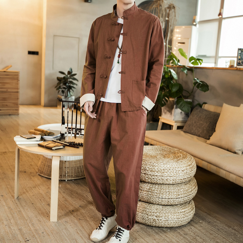 Men's Fashion Personality Loose Large Size Hanfu Suitv
