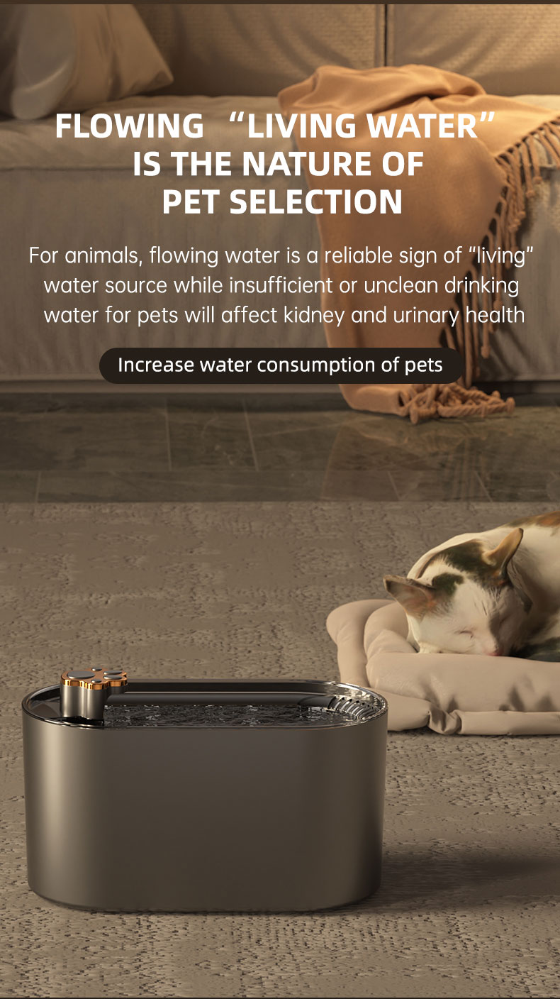 3L Pet Water Dispenser Filter Automatic Drinker For Dogs Cats Ultra-Quiet Fountain With LED Light Pet Products