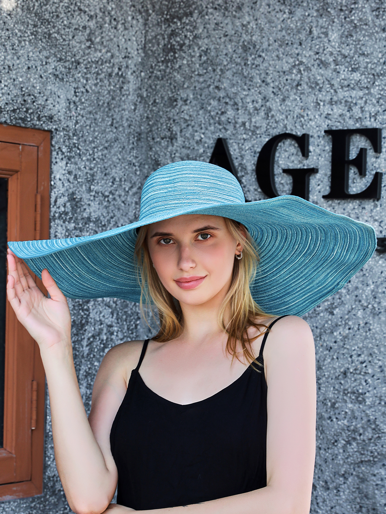 24176d00 e7c9 41f9 af4f 4f24f3155cee - Wide-Brim Fashion All-Match Sunscreen Holiday Straw Hat