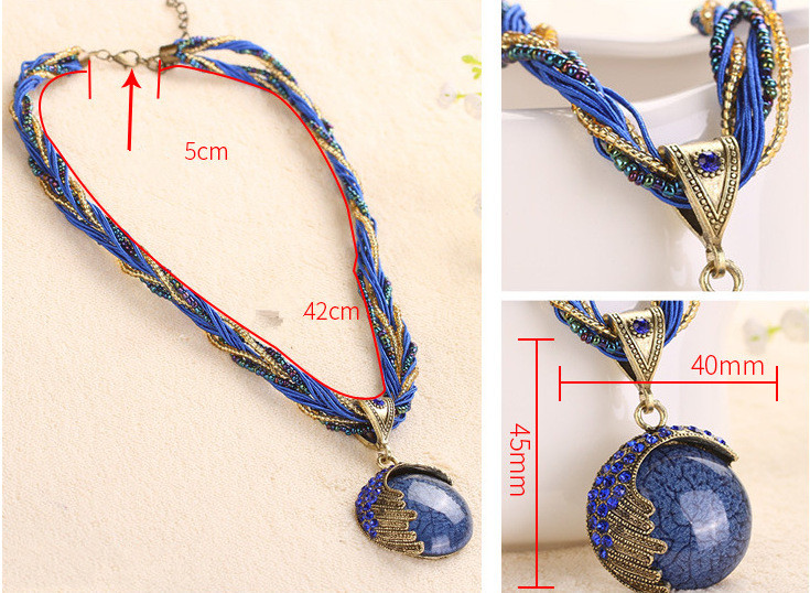 bead necklace size