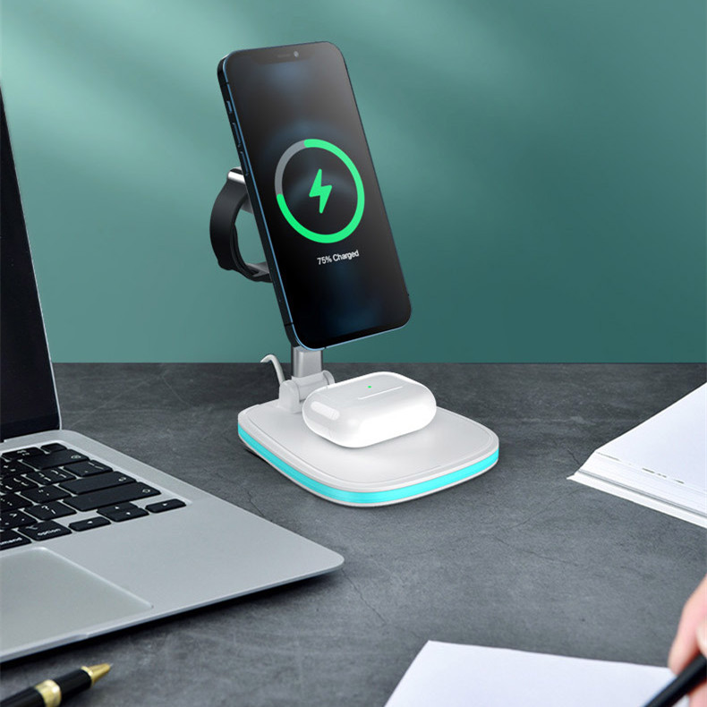 Threeinone Wireless Charger Foldable Stand CJdropshipping