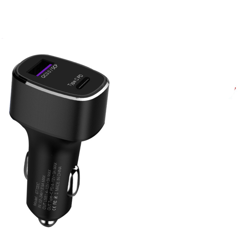 Car Fast Charger Dual USB TYPE C and PD QC 3.0 2.0