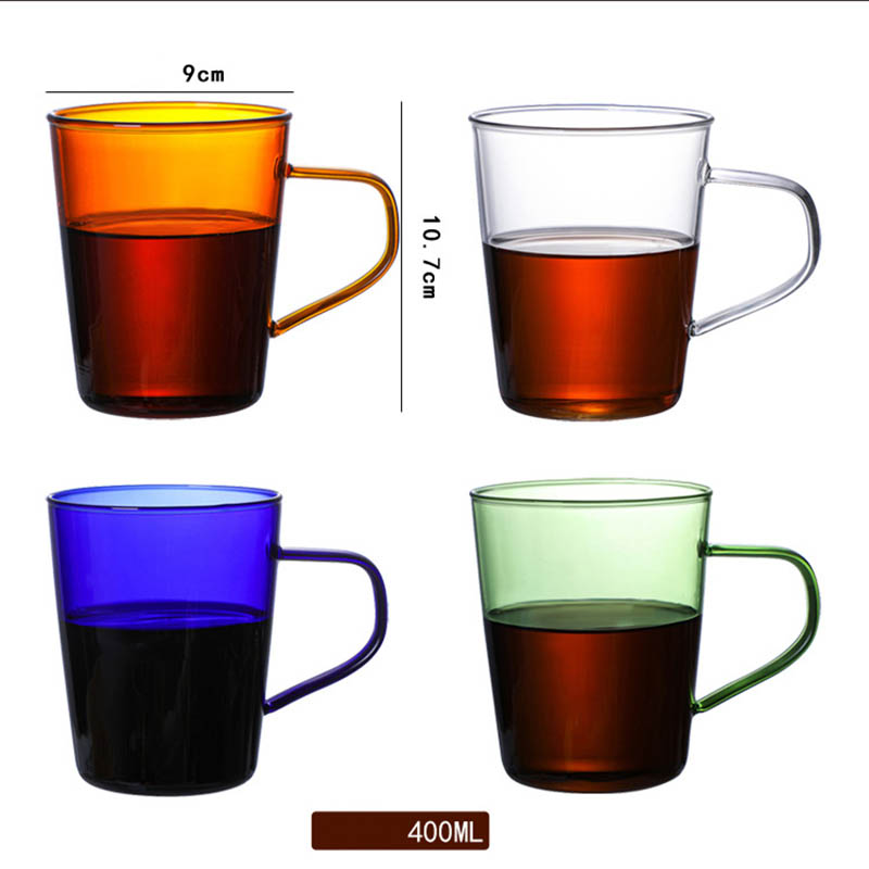 Rimini glass mugs collection and dimensions