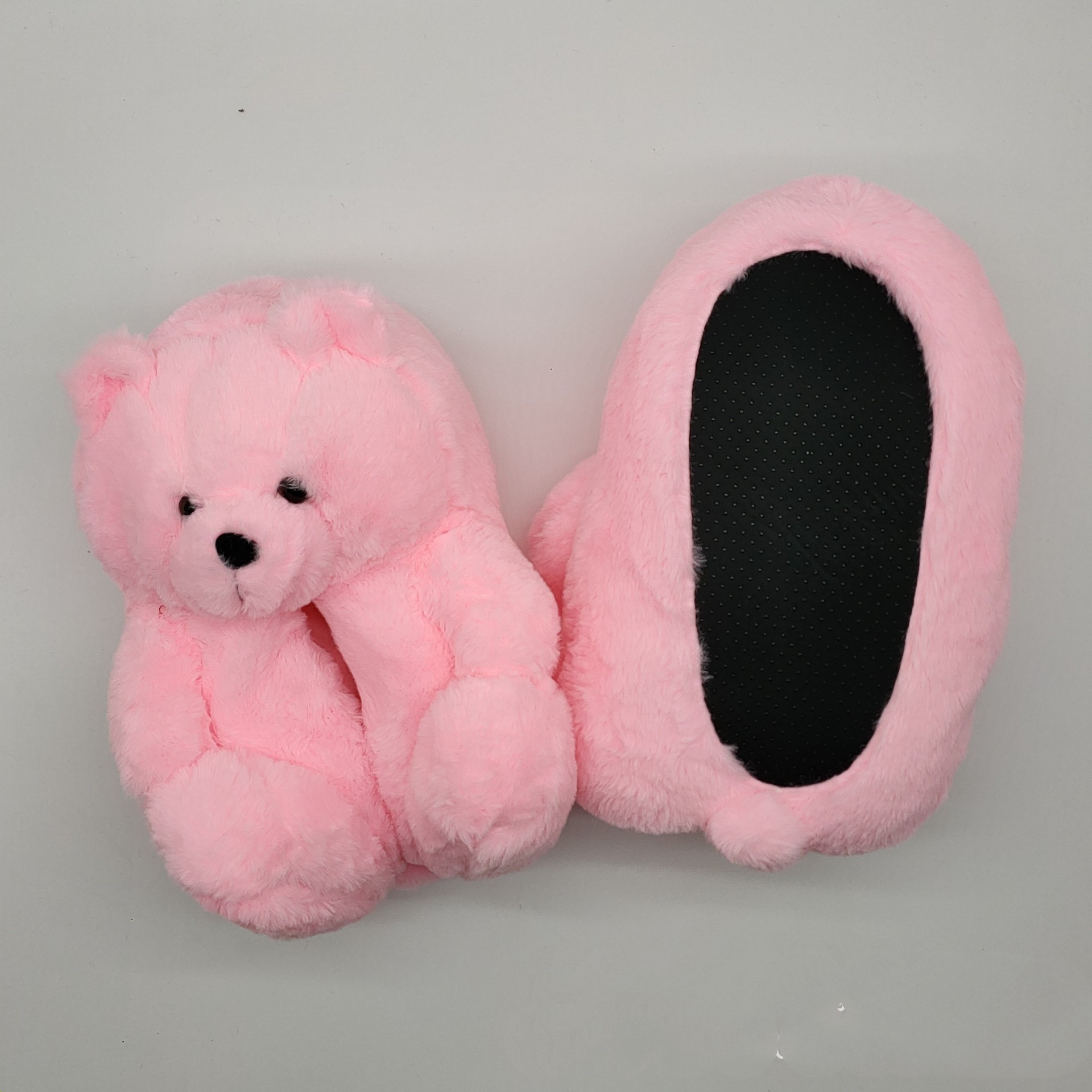 Teddy Bear Slippers Home Bedroom Furry Shoes CJdropshipping