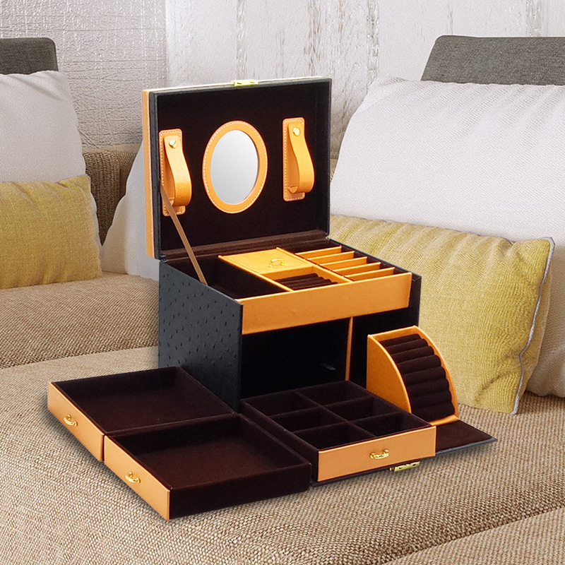 Leather Jewelry Storage Drawer Highend Jewelry Box CJdropshipping