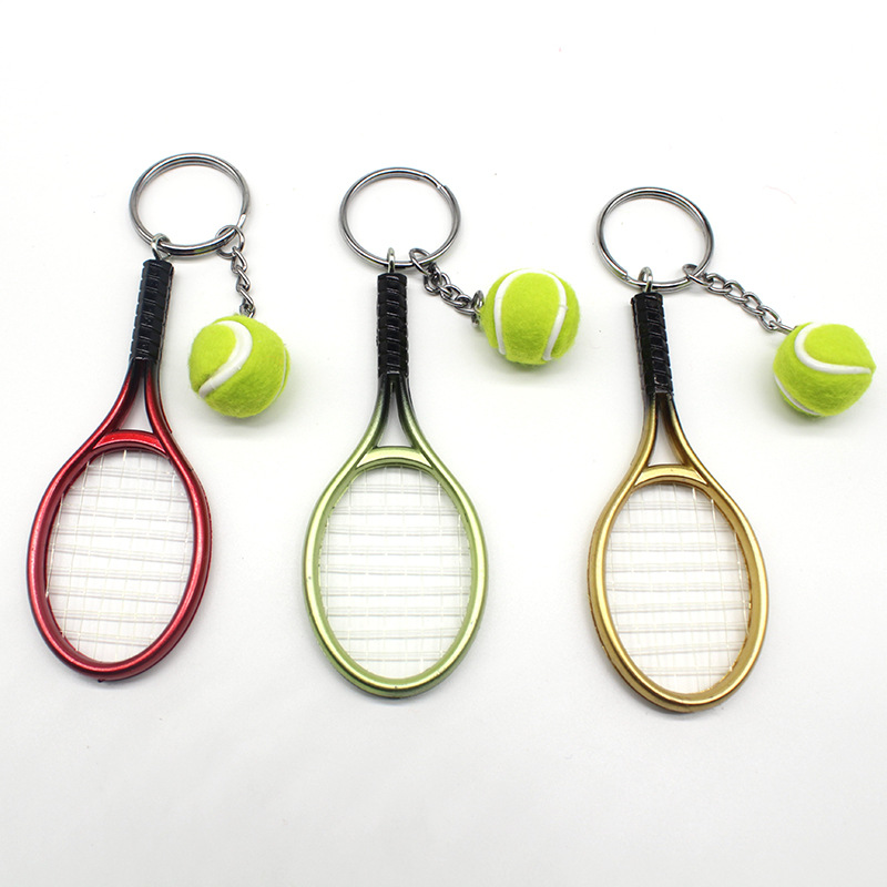 Creative Plastic Tennis Racket Key Ring - CJdropshipping