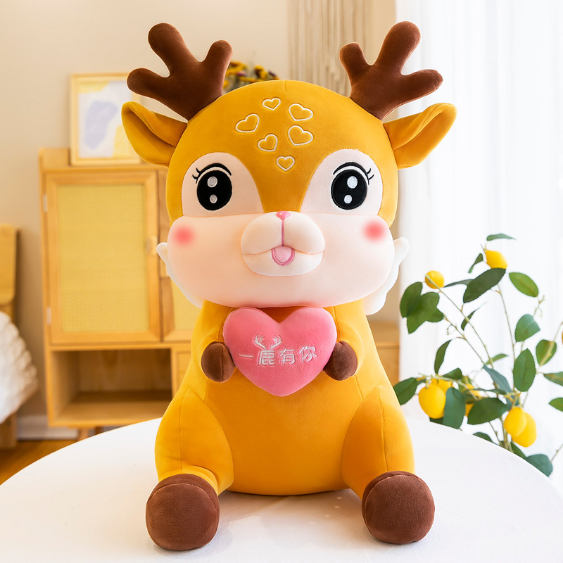 Giant Stuffed Kawaii Deer Plushie