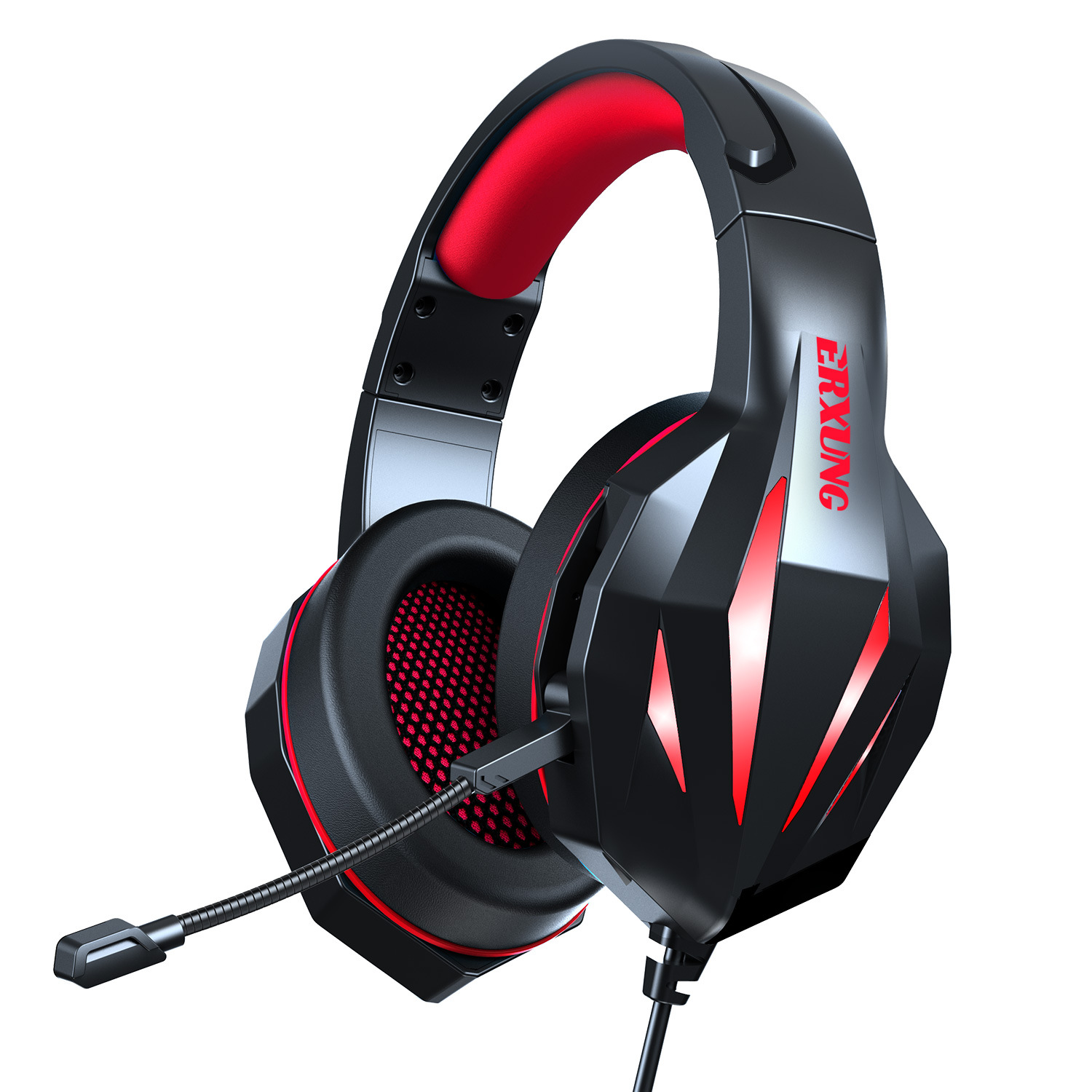 Headset Gaming Headset With Luminous Wired Gaming Headset