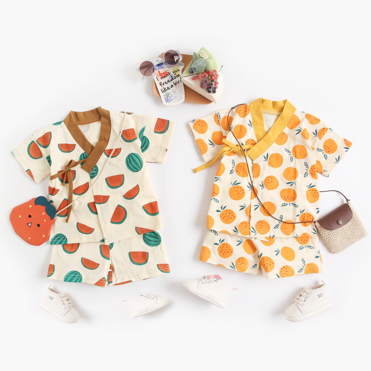 Suit Fruit Baby Clothes Short Sleeve Home Clothes CJdropshipping