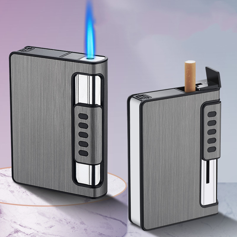 Automatic Cigarette Case Inflatable Lighter