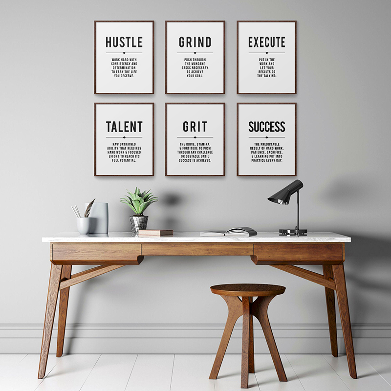 Printed Canvas Poster Modern Business Decor Office Wall Art Picture 