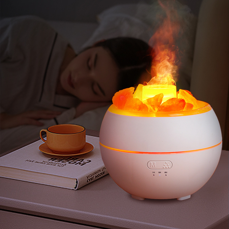 Salt Stone Simulation Flame Aromatherapy Machine CJdropshipping
